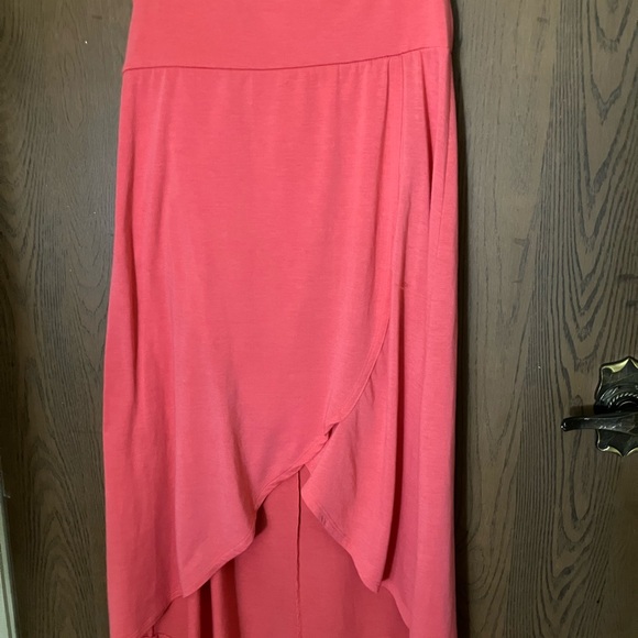 Lily-Rose Hi-low Coral Pink Maxi Skirt - Size XL - Picture 1 of 10